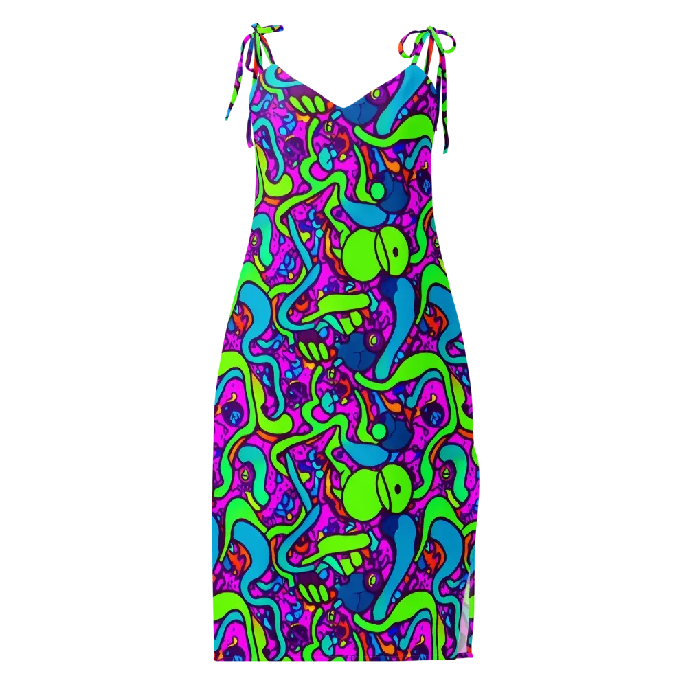 Funky Vortex on Slip Dress — Front