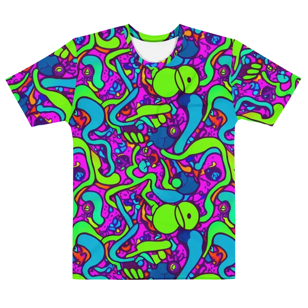 Funky Vortex on Men's Crew Neck T-Shirt — Front