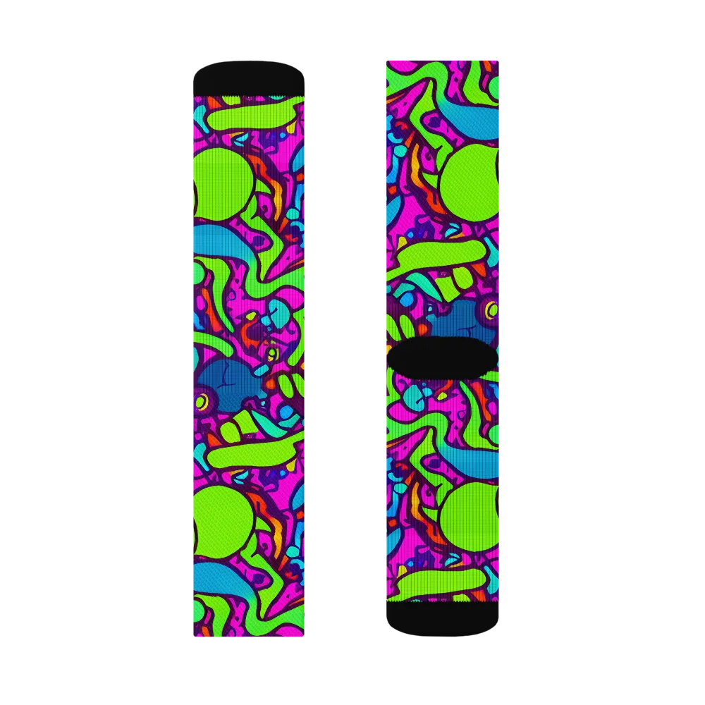 Funky Vortex on Socks — Right Sock