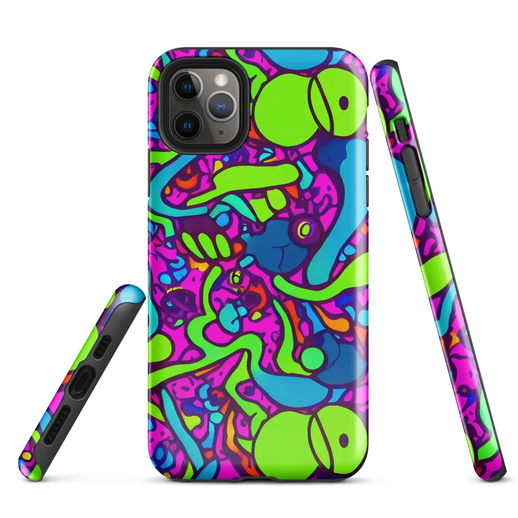 Funky Vortex on Tough Case for iPhone® — Front