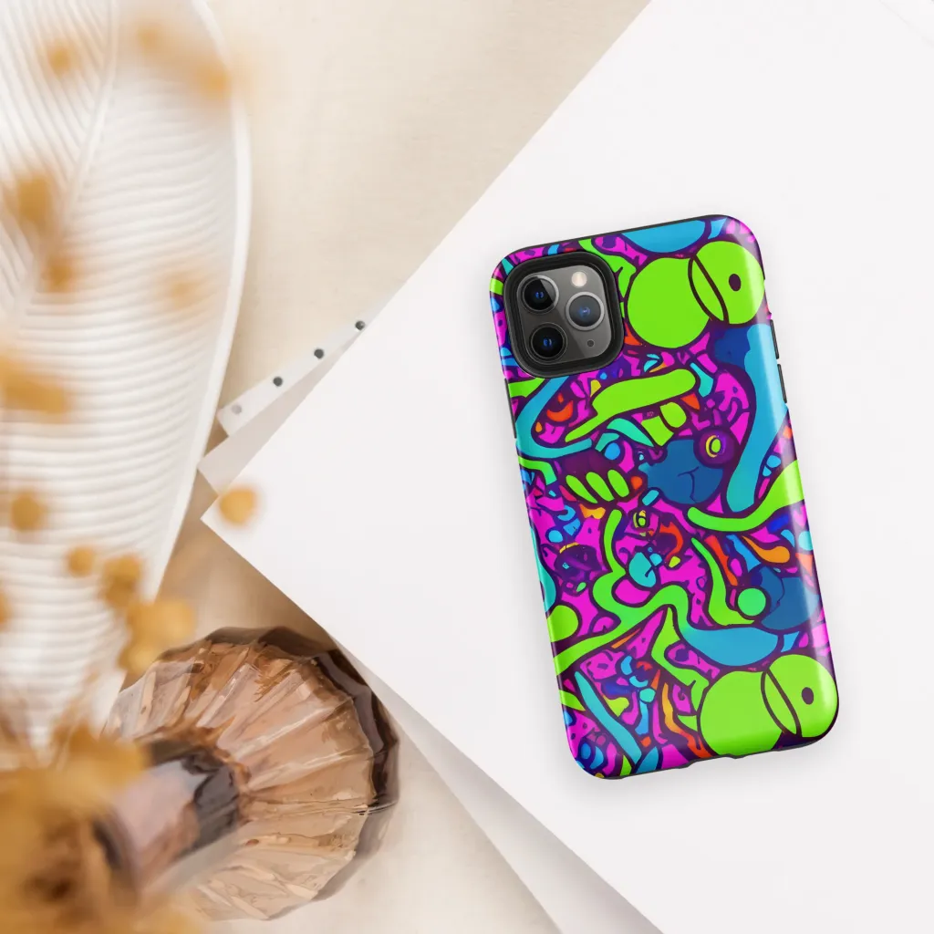 Funky Vortex on Tough Case for iPhone® — Front