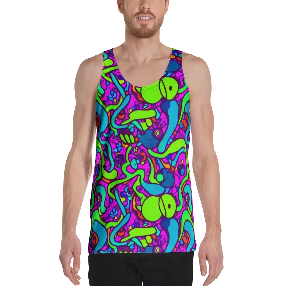 Funky Vortex on Men's Tank Top — Front