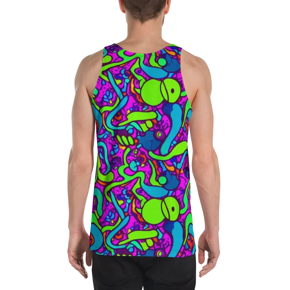 Funky Vortex on Men's Tank Top — Back