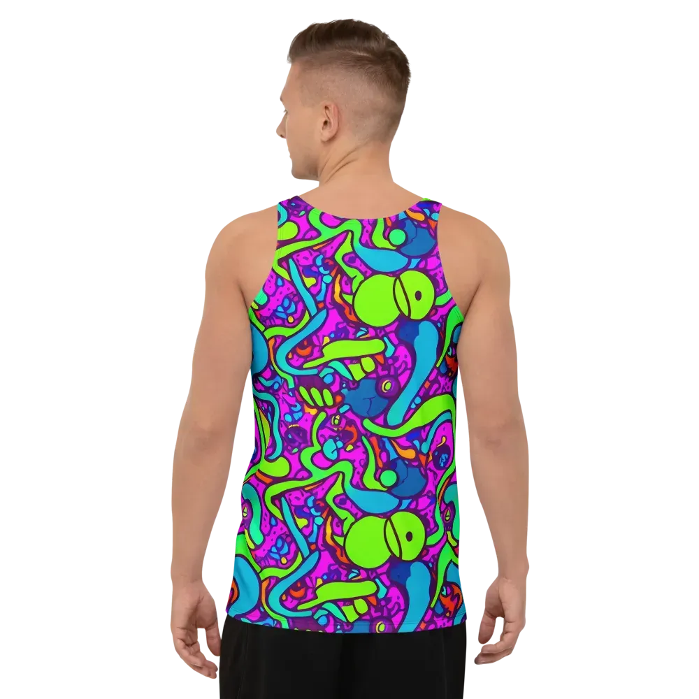 Funky Vortex on Men's Tank Top — Back
