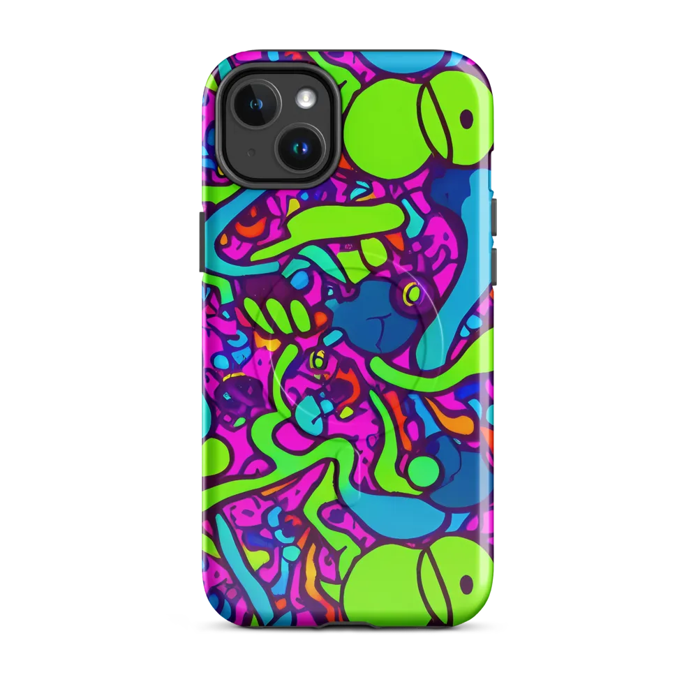 Funky Vortex on MagSafe Tough Case for iPhone® — Front