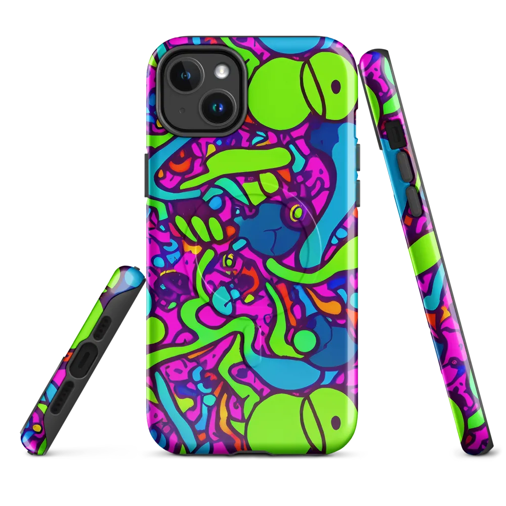 Funky Vortex on MagSafe Tough Case for iPhone® — Front
