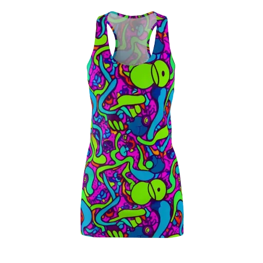 Funky Vortex on a Racerback Dress