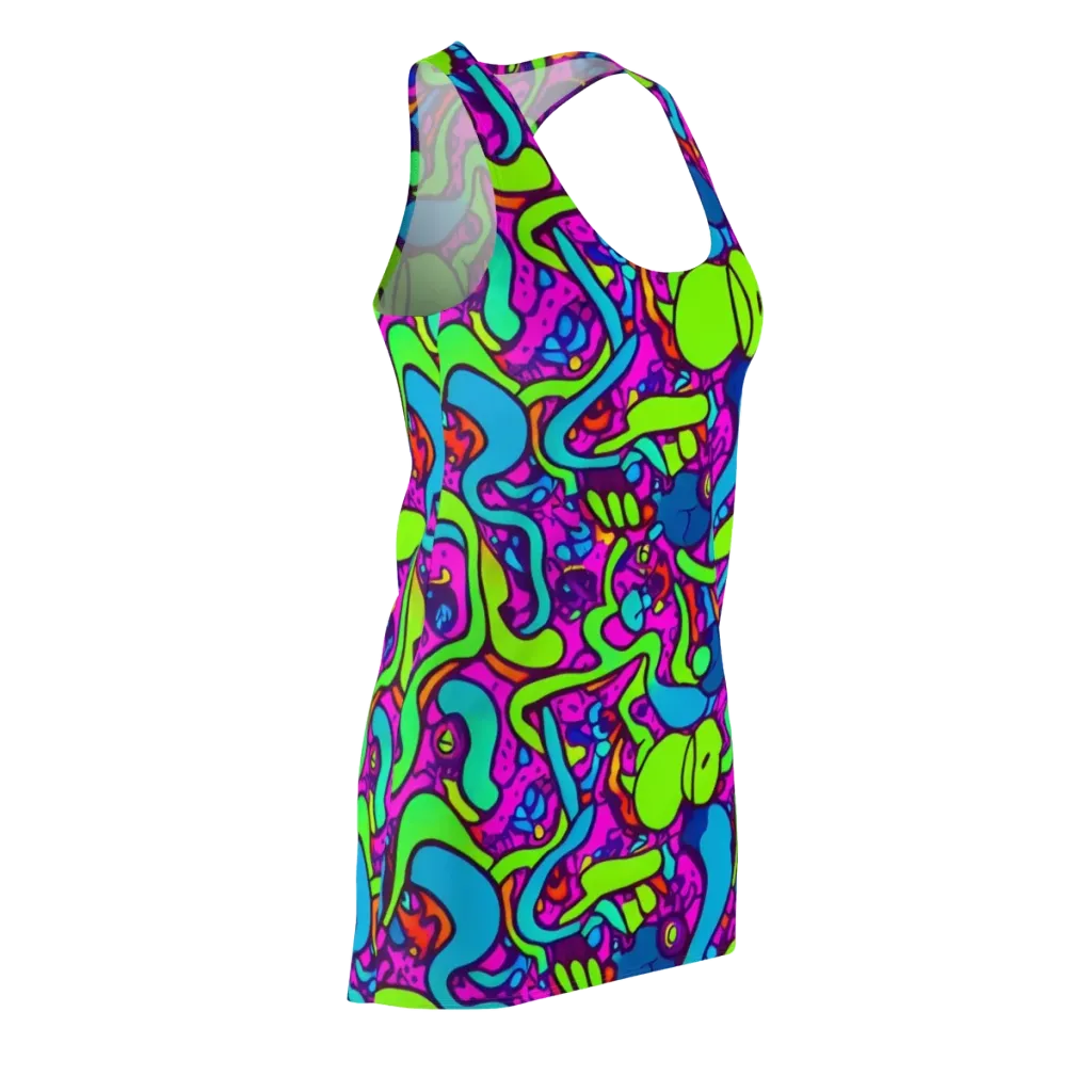 Funky Vortex on Racerback Dress — Front Side