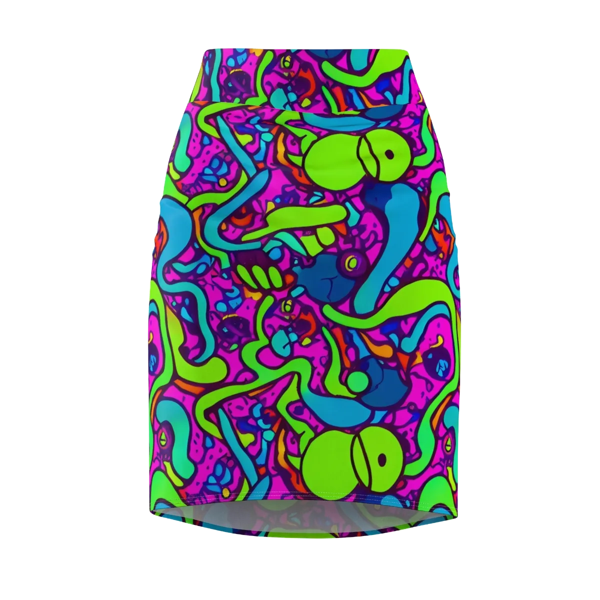 Funky Vortex on Pencil Skirt — Front