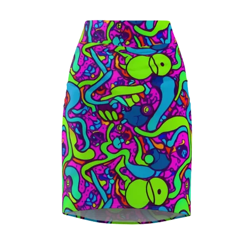 Funky Vortex on a Pencil Skirt