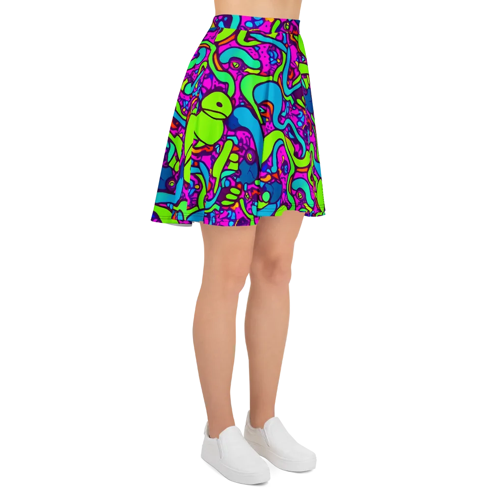 Funky Vortex on Skater Skirt — Right