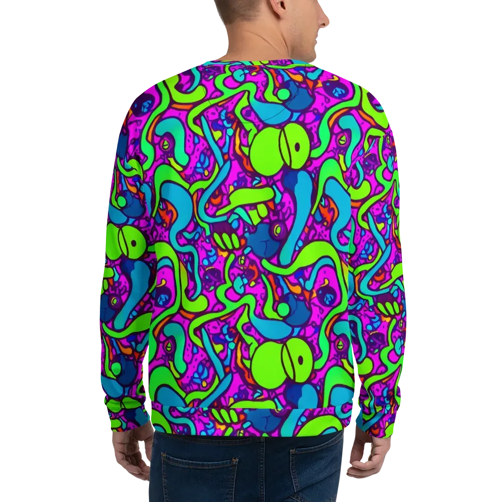 Funky Vortex on Sweatshirt — Back