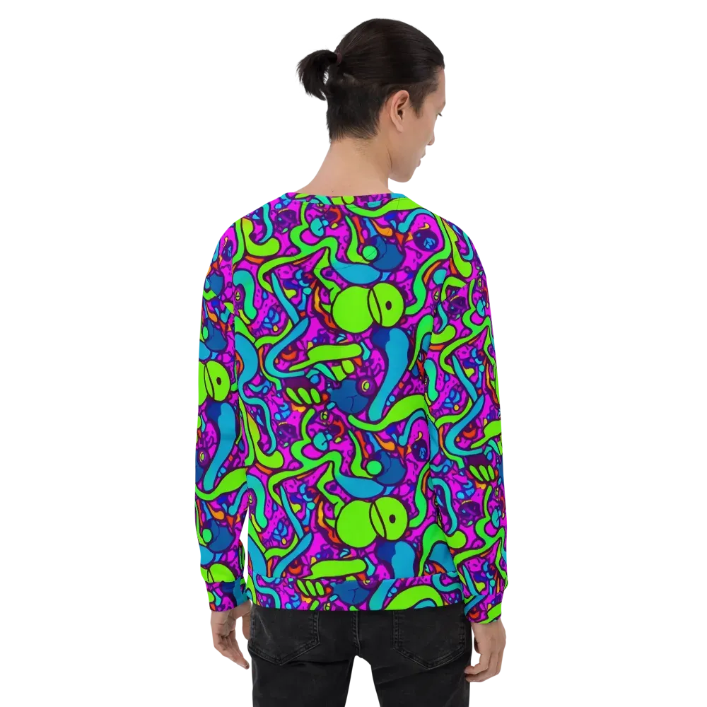 Funky Vortex on Sweatshirt — Back