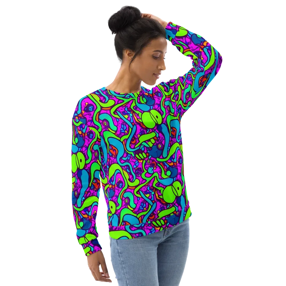 Funky Vortex on Sweatshirt — Right Front