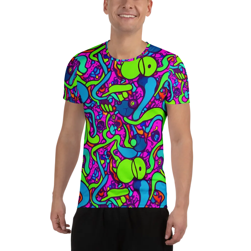 Funky Vortex on Men's Athletic T-Shirt — Front