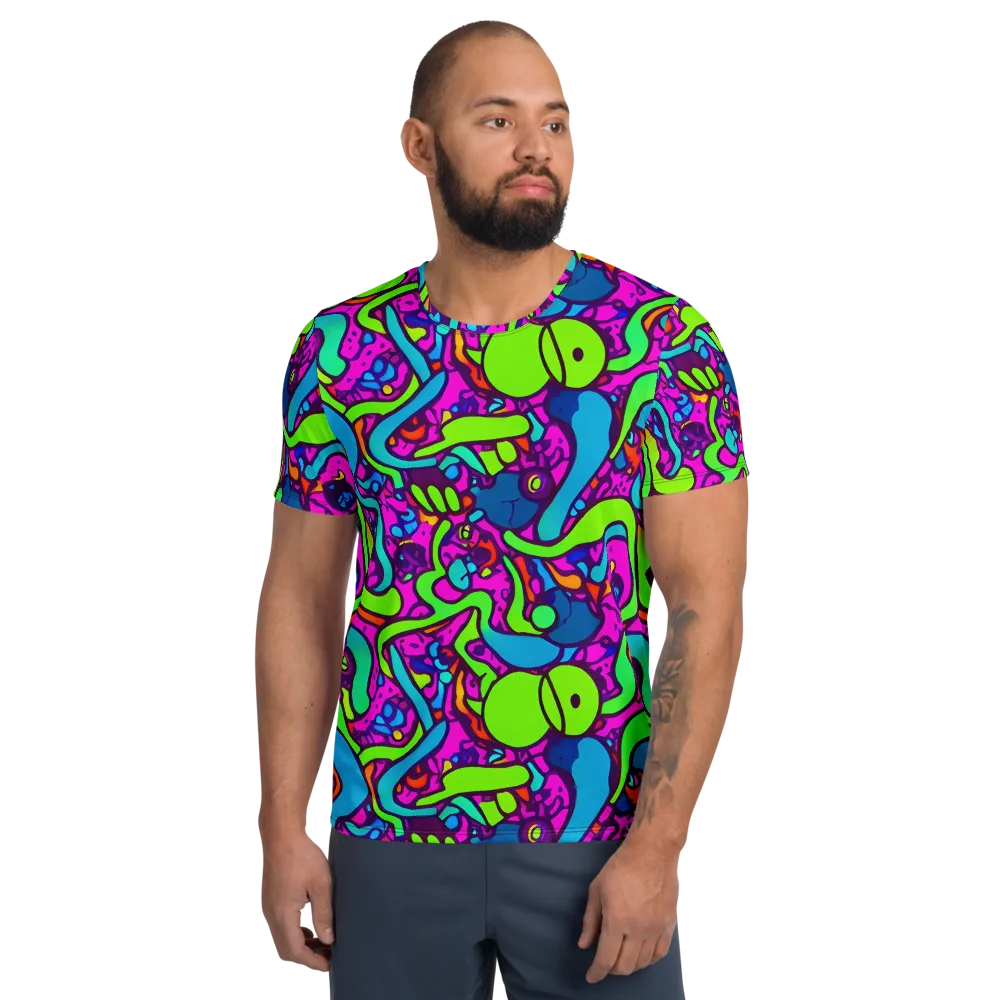 Funky Vortex on Men's Athletic T-Shirt — Front