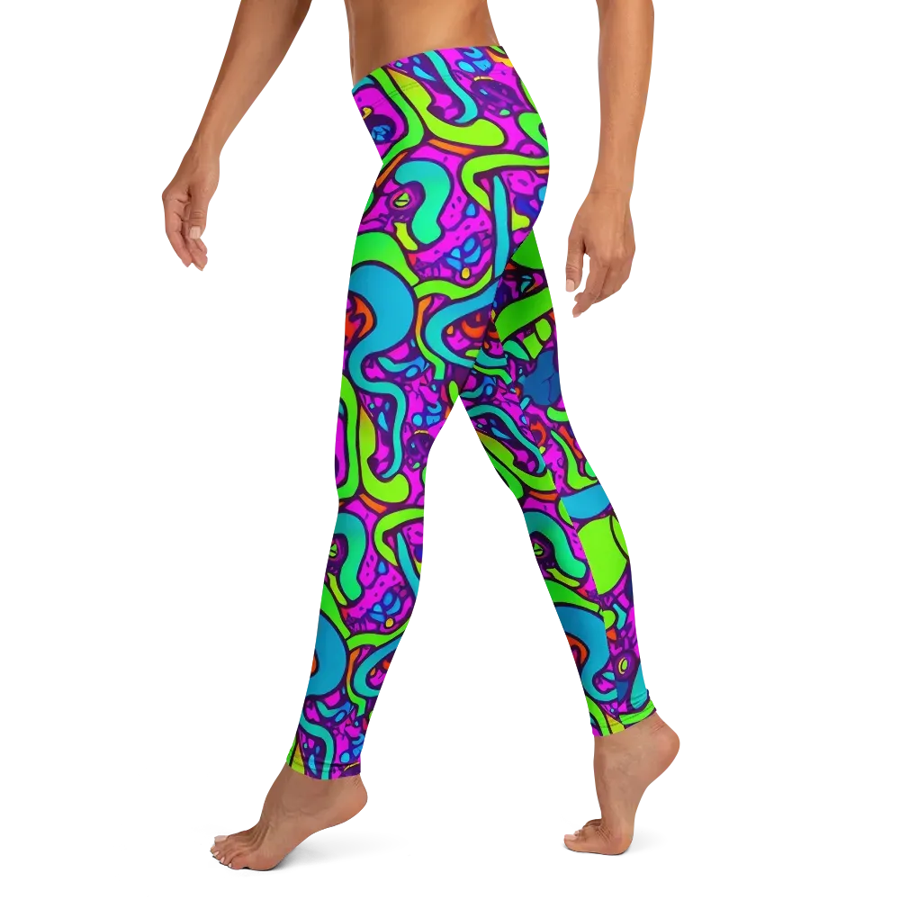 Funky Vortex on Leggings — Left