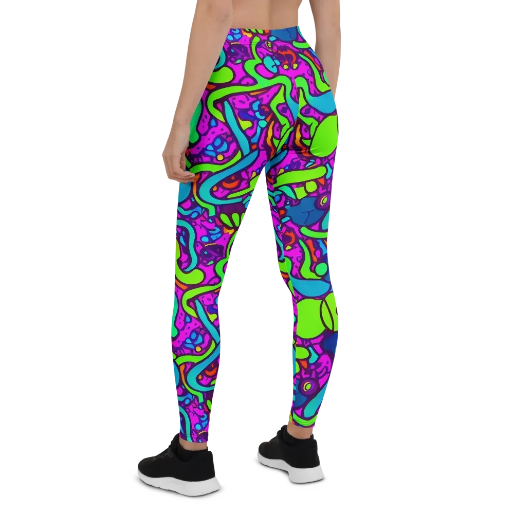 Funky Vortex on Leggings — Back