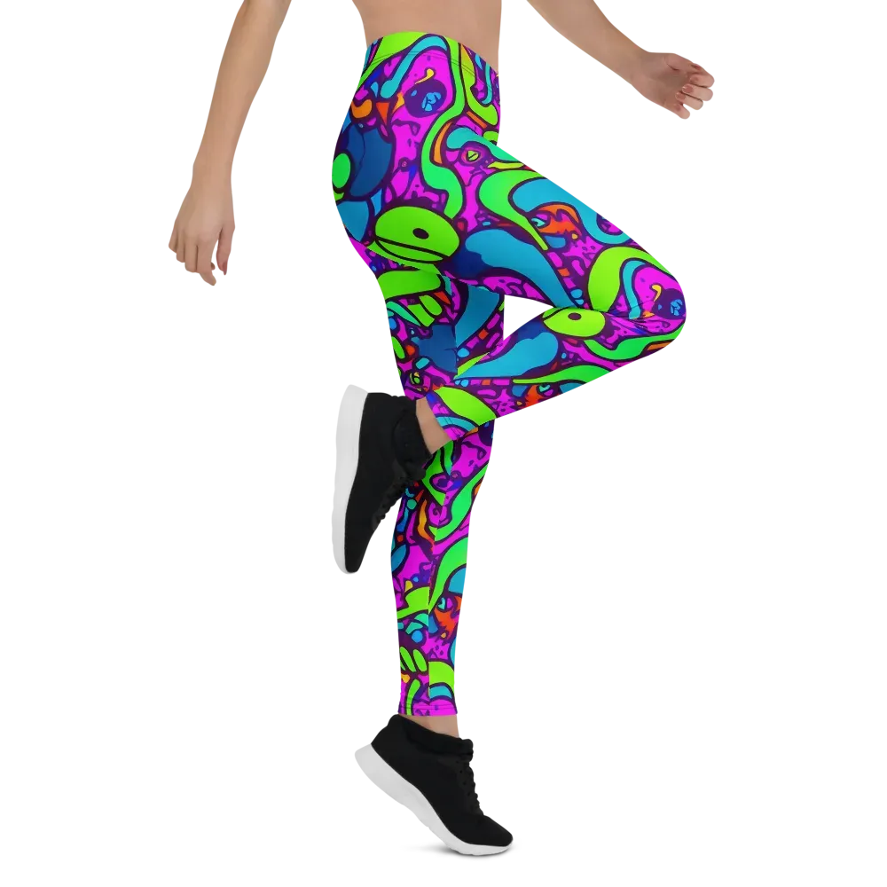 Funky Vortex on Leggings — Right