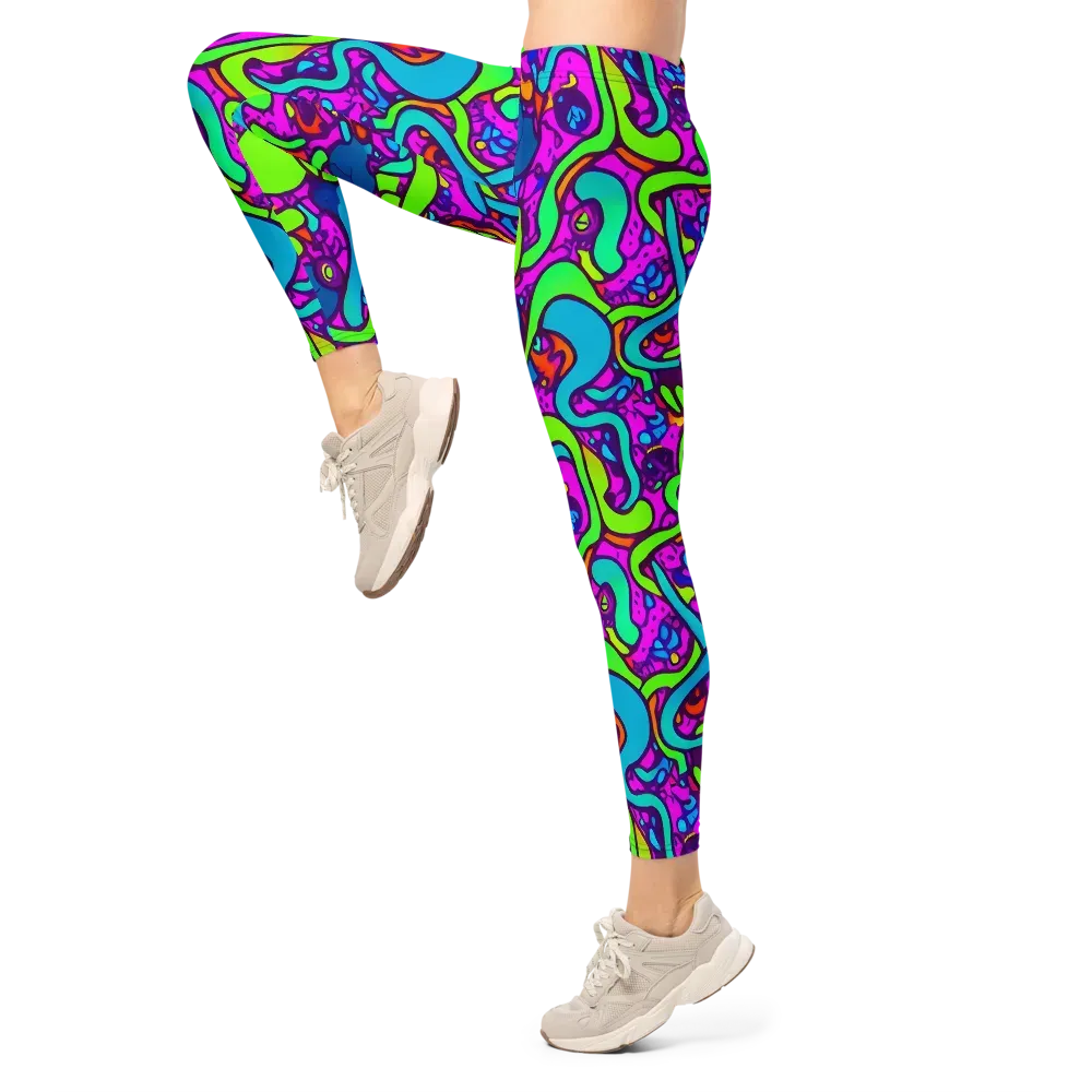 Funky Vortex on Leggings — Left
