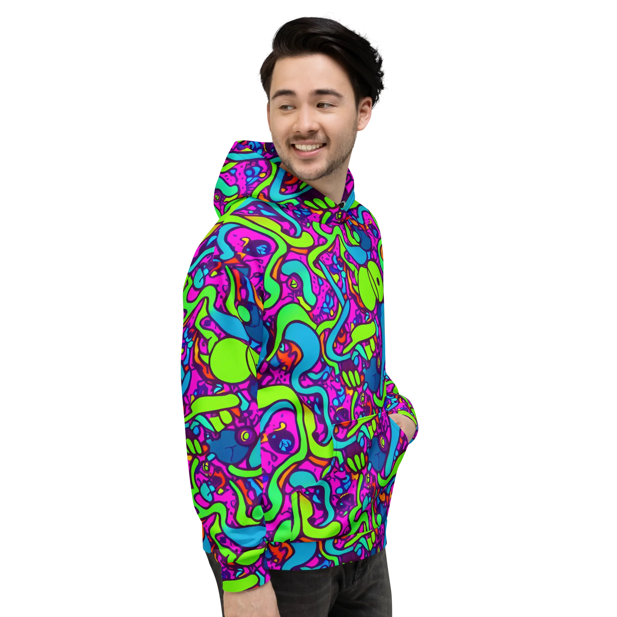 Funky Vortex on Hoodie — Right