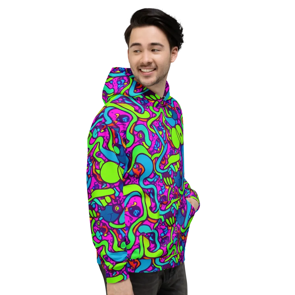 Funky Vortex on Hoodie — Right