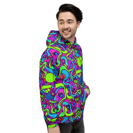 Funky Vortex on a Hoodie