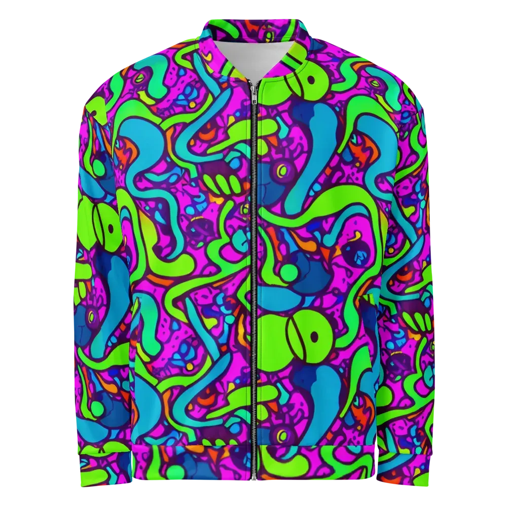 Funky Vortex on Bomber Jacket — Front