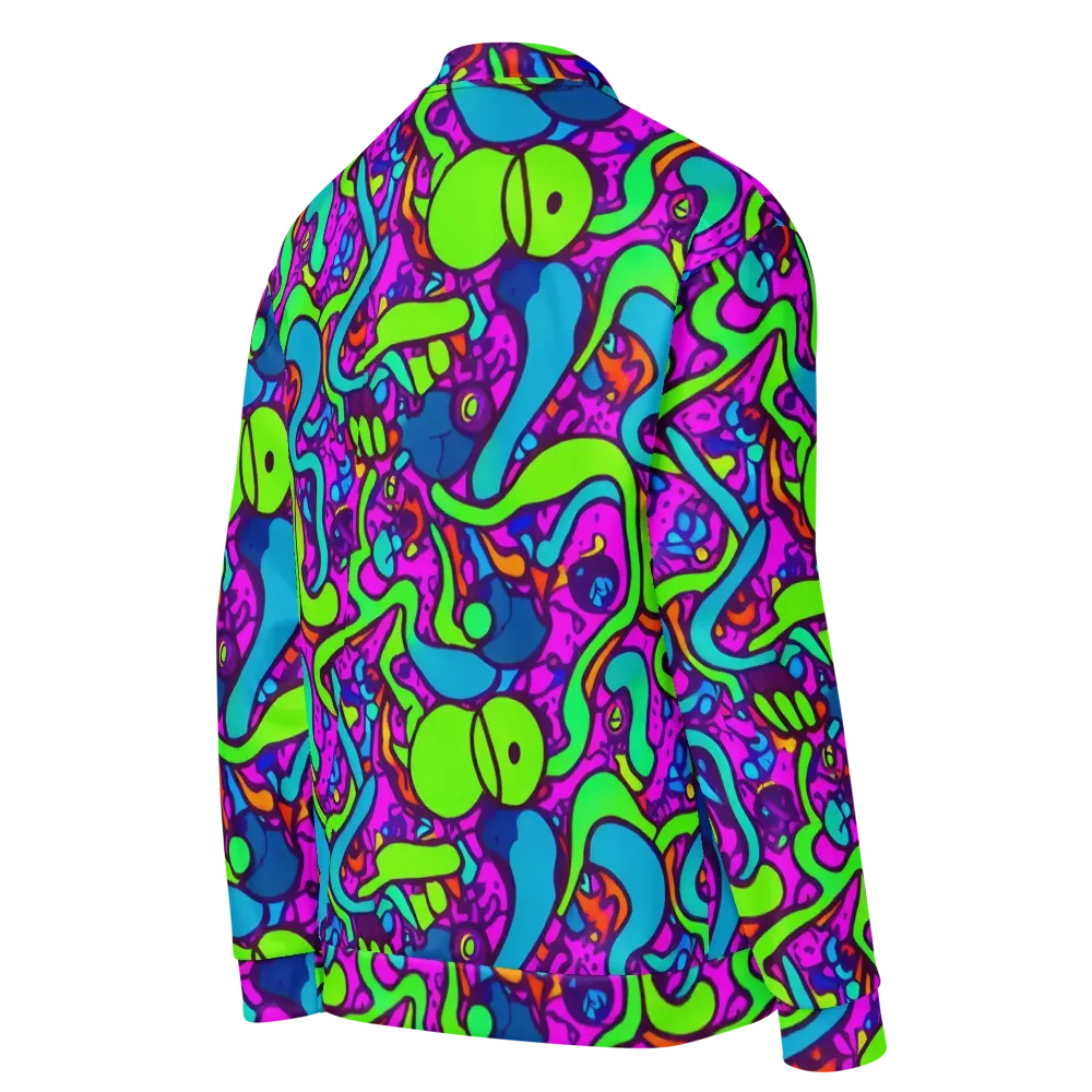 Funky Vortex on Bomber Jacket — Right Back