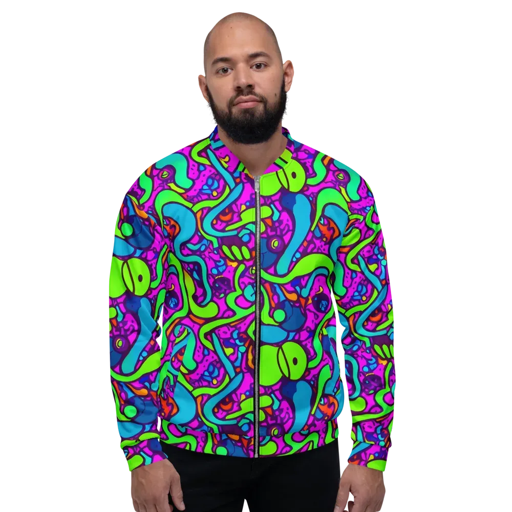 Funky Vortex on Bomber Jacket — Front