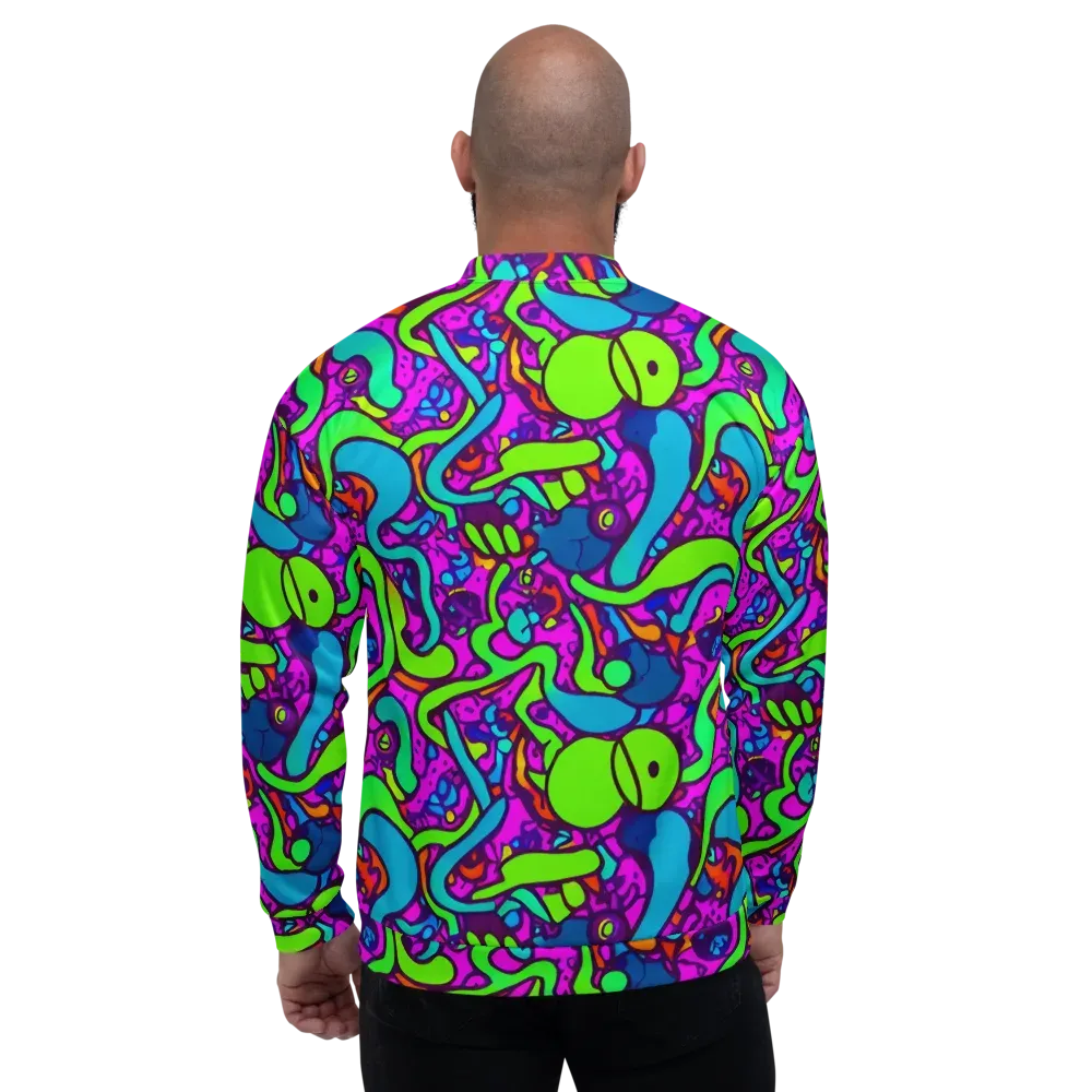 Funky Vortex on Bomber Jacket — Back