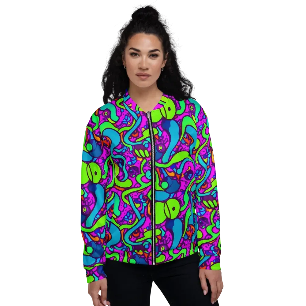 Funky Vortex on Bomber Jacket — Front