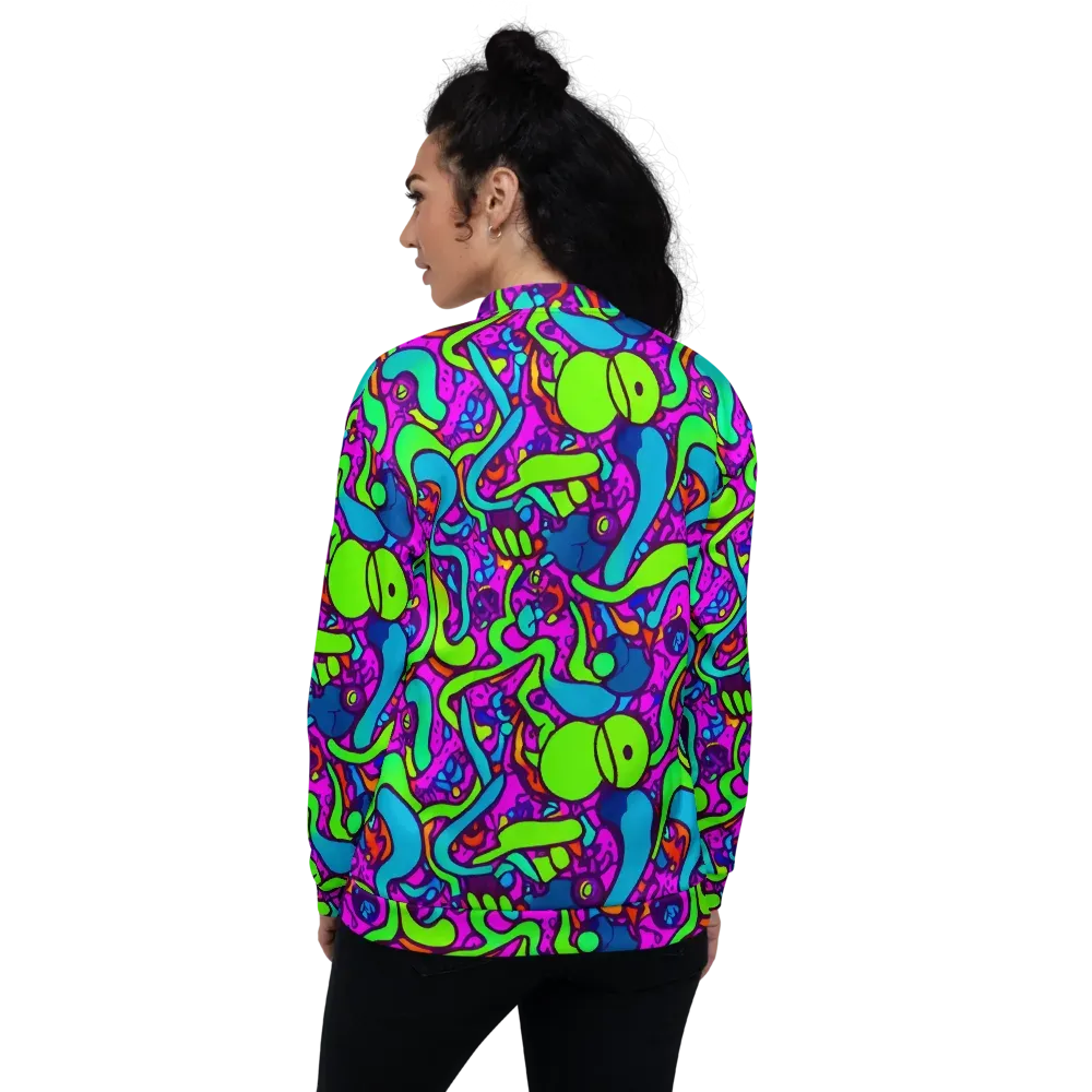 Funky Vortex on Bomber Jacket — Back