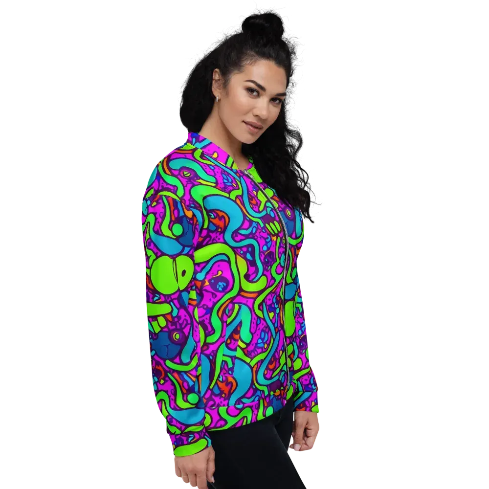 Funky Vortex on Bomber Jacket — Right