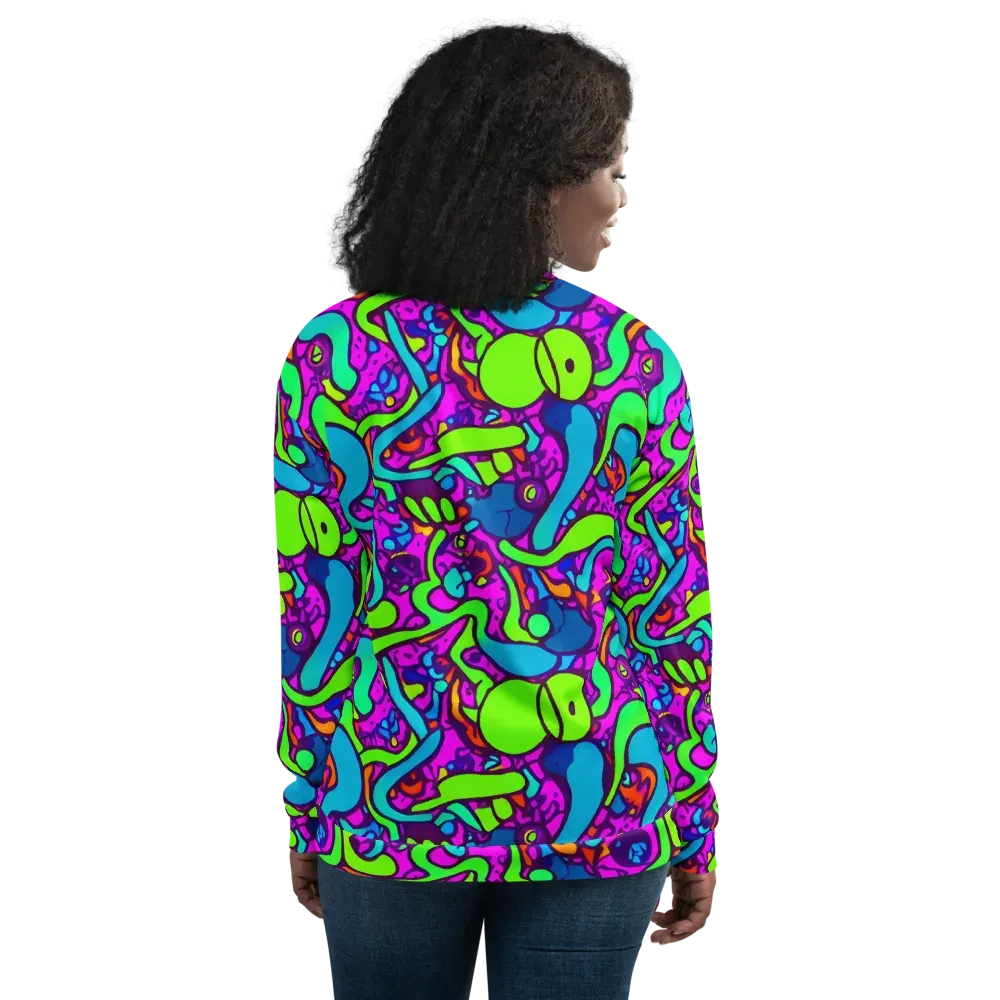 Funky Vortex on Bomber Jacket — Back