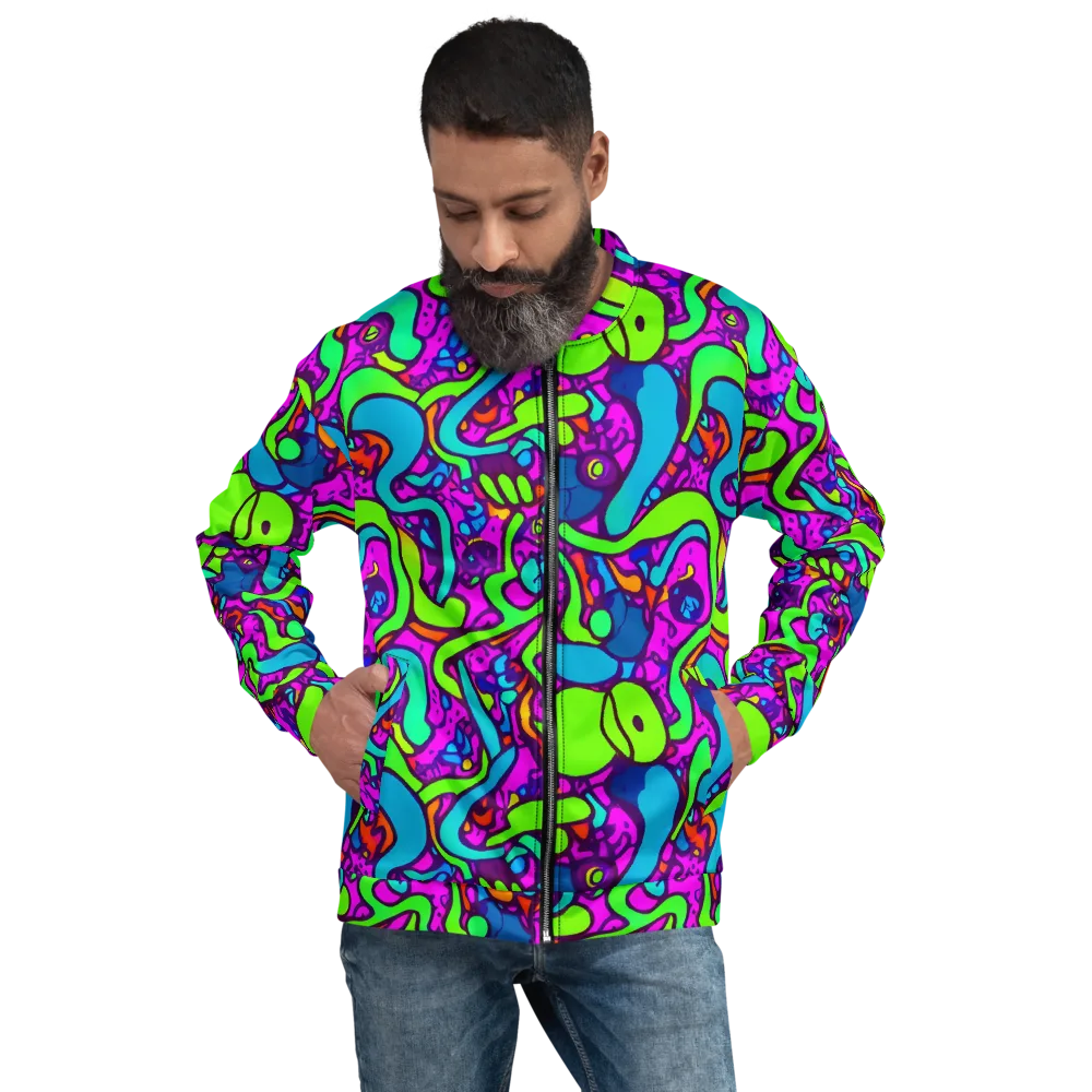 Funky Vortex on Bomber Jacket — Front