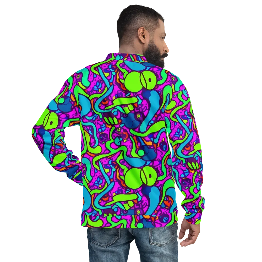 Funky Vortex on Bomber Jacket — Back