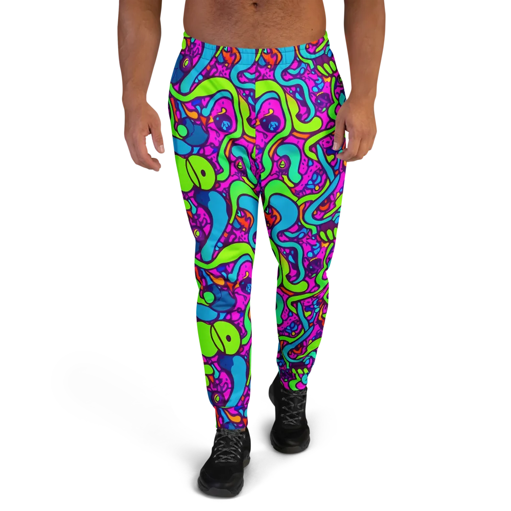 Funky Vortex on Men's Joggers — Front