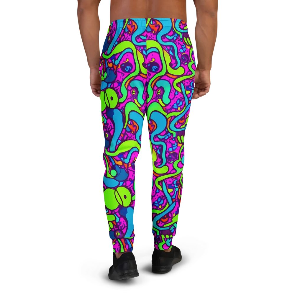 Funky Vortex on Men's Joggers — Back