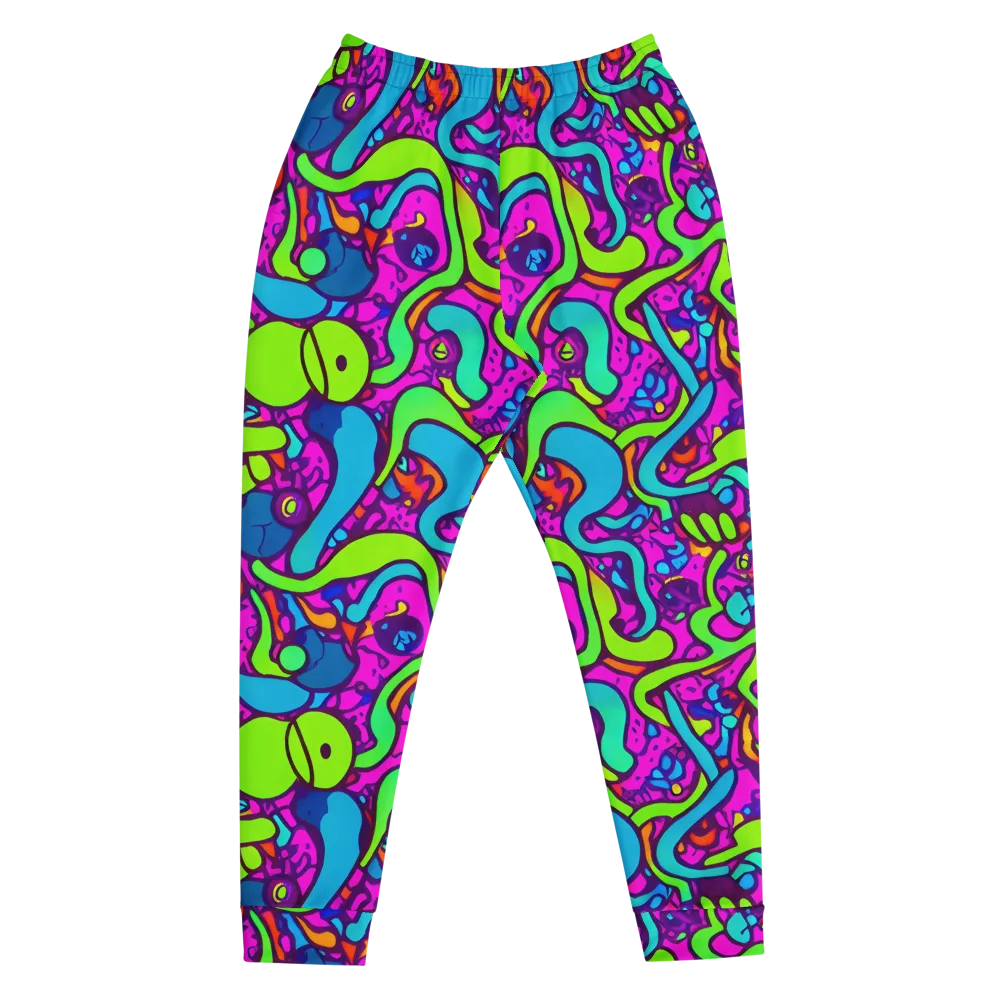 Funky Vortex on Men's Joggers — Front