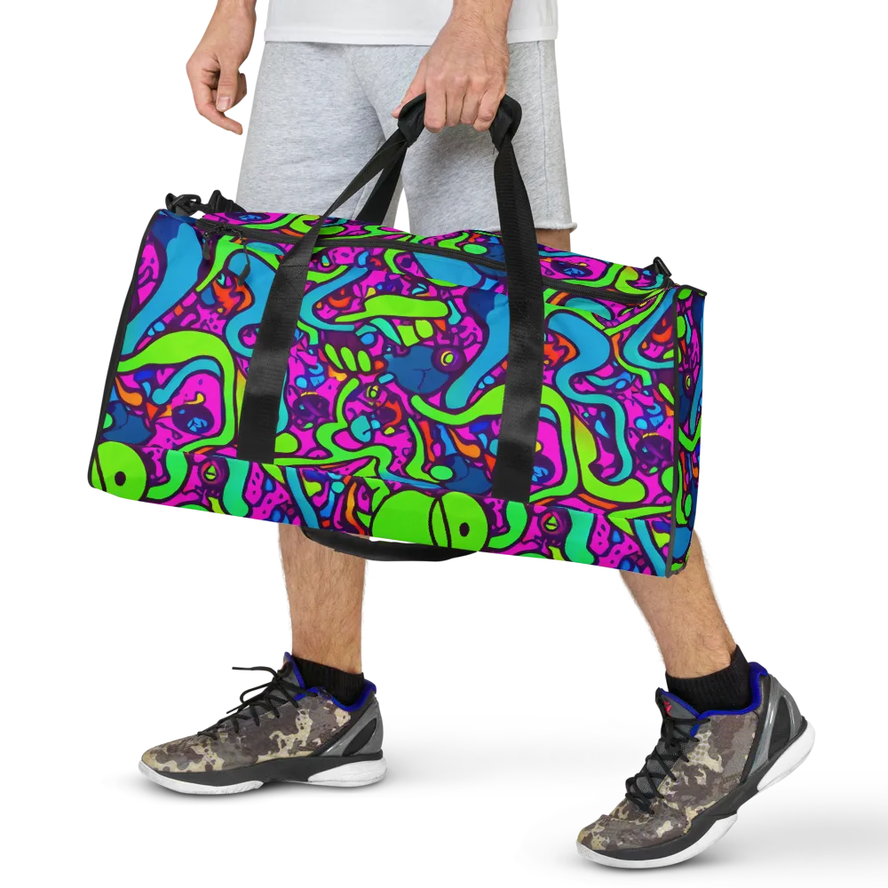 Funky Vortex on Duffle Bag — Front