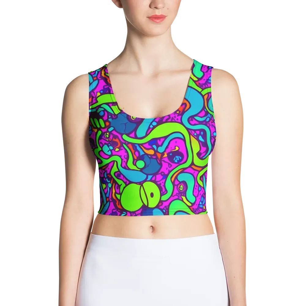 Funky Vortex on Crop Top — Front