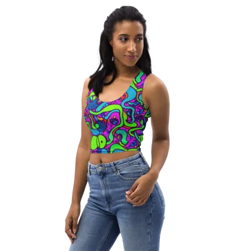 Funky Vortex on a Crop Top