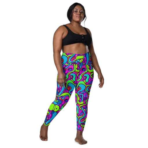 Funky Vortex on a Leggings with Pockets