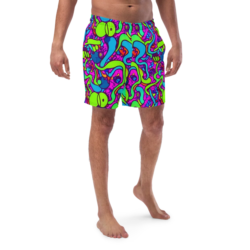 Funky Vortex on Swim Trunks — Front