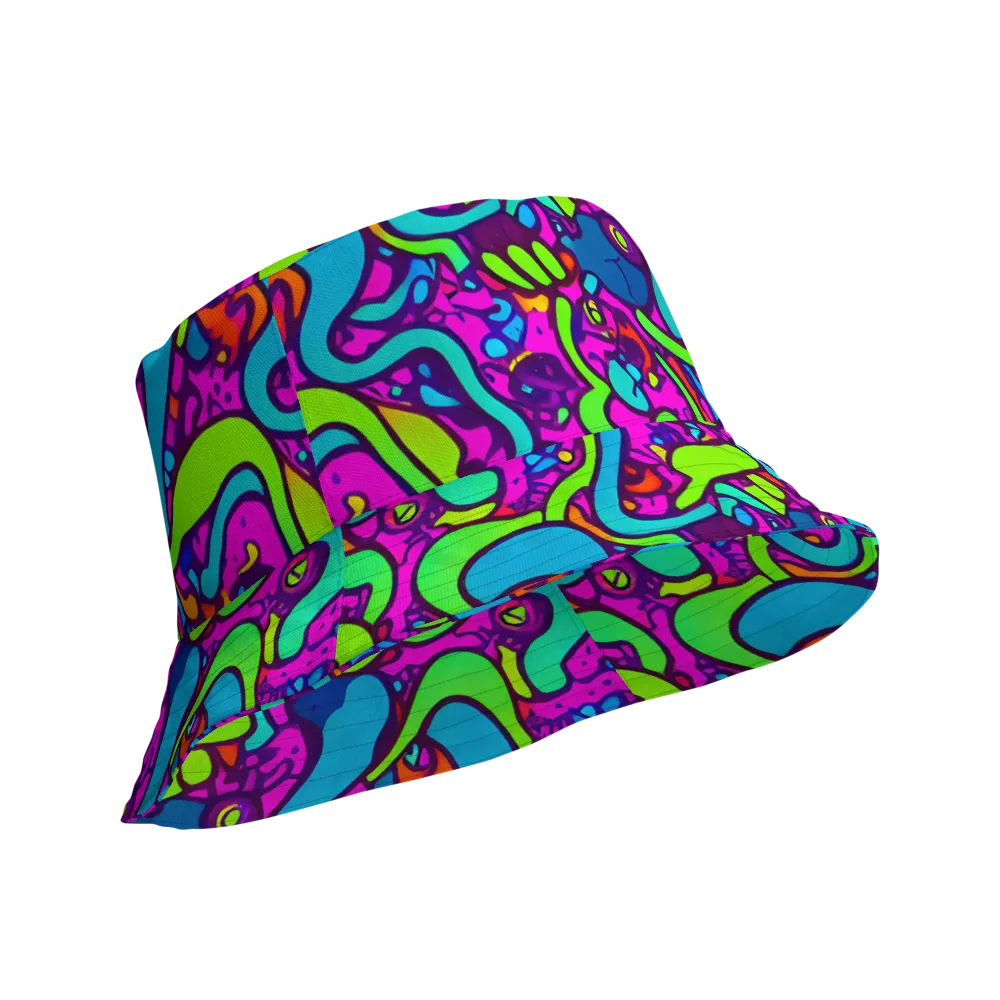 Funky Vortex on Reversible Bucket Hat — Product details Outside