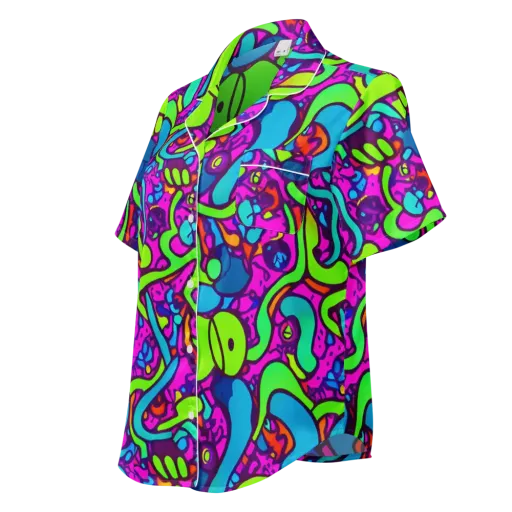Funky Vortex on a Women's Short Sleeve Pajama Top