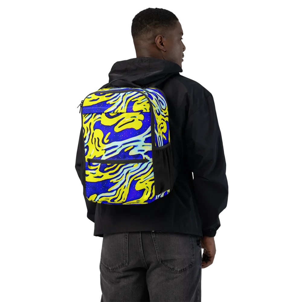 Electric Horizon on Utility Backpack — Back