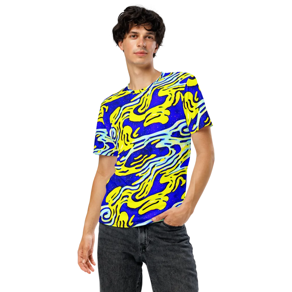 Electric Horizon on Men's Crew Neck T-Shirt — Front