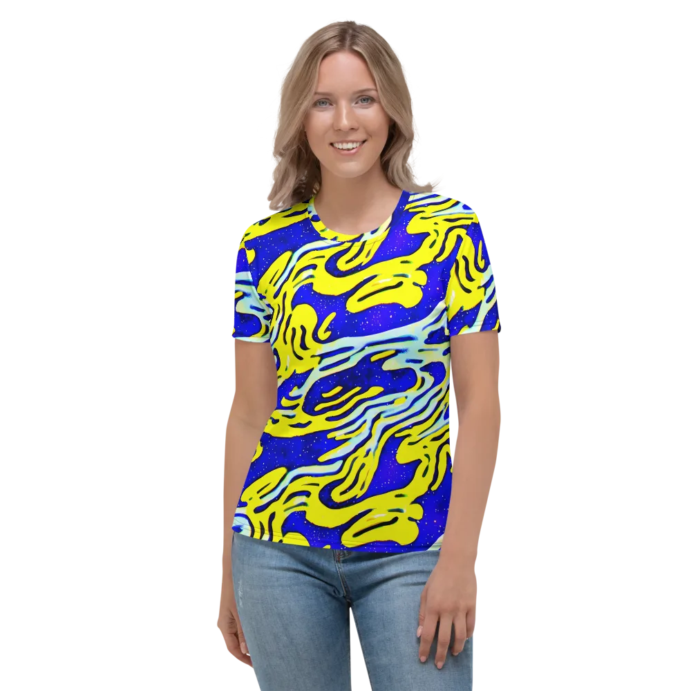 Electric Horizon on Women's Crew Neck T-Shirt — Front